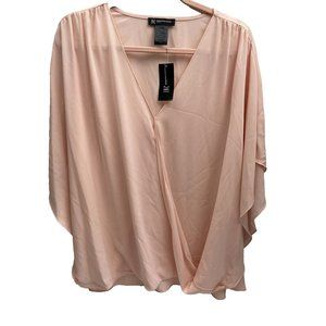 International Concepts Women's Dress Top Peach Cream Pink Blouse Top , Size 2x